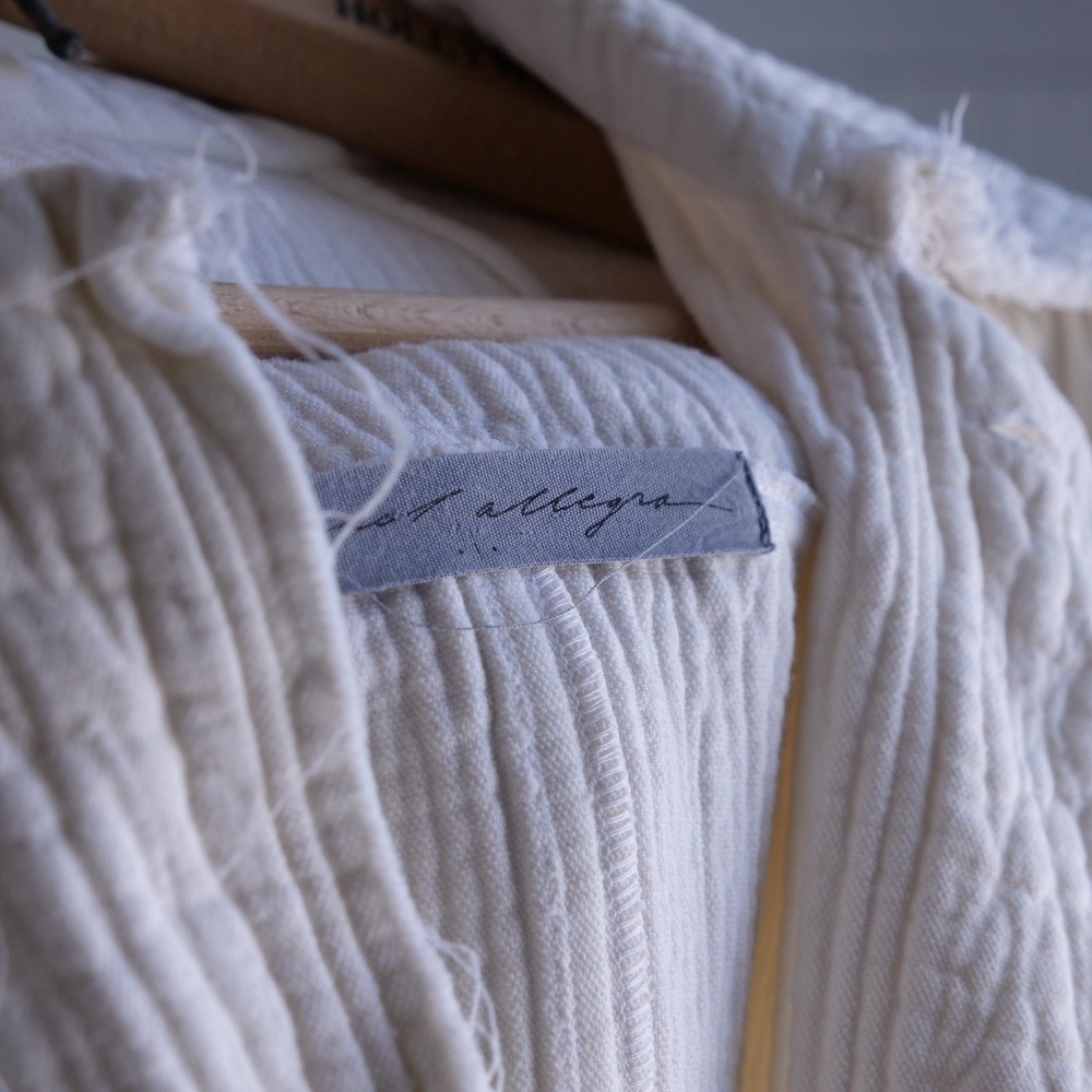 Y2k Raquel Allegra ivory cotton/rayon longline chore coat - Picture 5 of 11